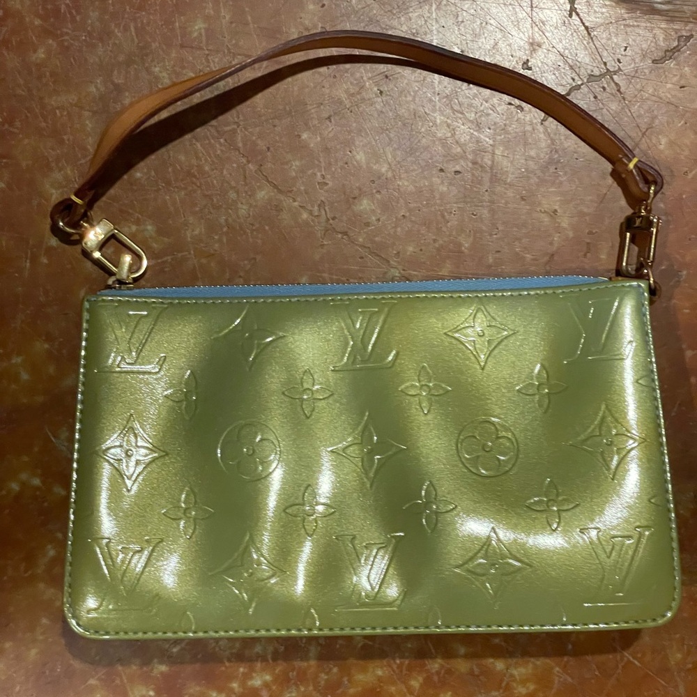 Louis Vuitton Monogram Vernis Bicolor Pouchette with COA